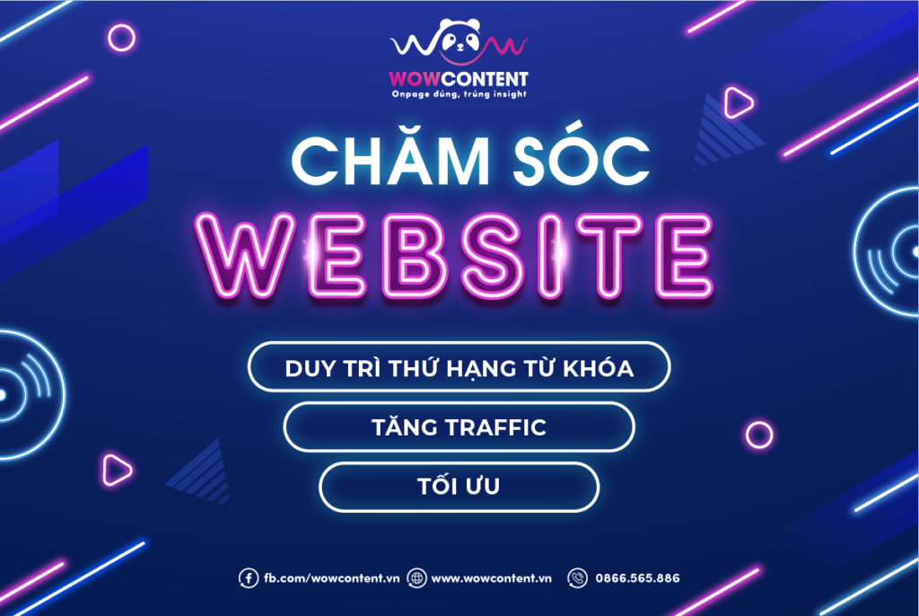 Dịch vụ chăm sóc website wowcontent